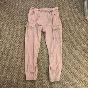 Pink Jogger Cargo Pants